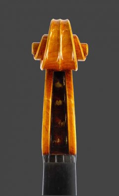 Tête de face violon Thomas Billoux Luthier